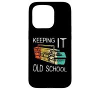 Custodia per iPhone 15 Pro Keeping It Old School - Retro Boombox 80s 90s Hip Hop Music