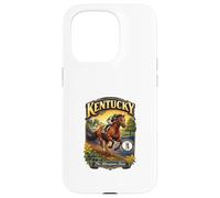 Custodia per iPhone 15 Pro Kentucky The Bluegrass State Flag Purosangue Verga d'oro