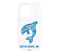 Custodia per iPhone 15 Pro Ketchikan Alaska Native American Orca Whale