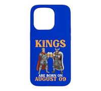 Custodia per iPhone 15 Pro Kings Are Born On August 09 Buon compleanno ai bevitori di birra