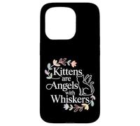Custodia per iPhone 15 Pro Kittens Are Angels With Whiskers Fluffy Cat Pet -