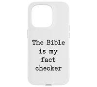 Custodia per iPhone 15 Pro La Bibbia è il mio verificatore di fatto cristiano