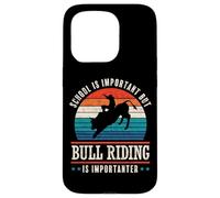 Custodia per iPhone 15 Pro La divertente cavalcata del toro è più importante Bull Rider