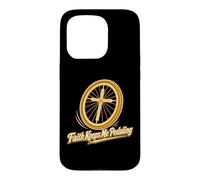 Custodia per iPhone 15 Pro La fede mi fa pedalare in bicicletta cristiana