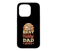 Custodia per iPhone 15 Pro La migliore festa del papà Tabby Dad Ever Tabby Cat