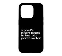 Custodia per iPhone 15 Pro La poesia parla dal cuore per gli amanti dei versi e dello stile
