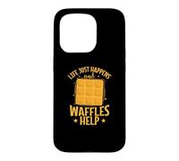 Custodia per iPhone 15 Pro La vita accade e i waffle aiutano lo spuntino della pasticceria