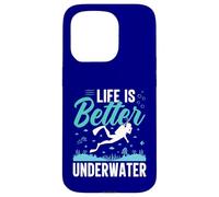 Custodia per iPhone 15 Pro La vita è migliore sott'acqua Immersioni subacquee Amante dell'oceano