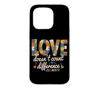 Custodia per iPhone 15 Pro L'amore non conta le differenze Supporto per la consapevolezza dell'autismo