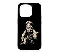 Custodia per iPhone 15 Pro Leonardo da Vinci Lupo Mannaro Suonare la Chitarra Italia Storia dell'Arte