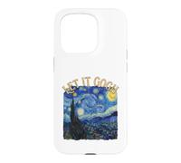 Custodia per iPhone 15 Pro Let It Gogh Notte Stellata Pittura Belle Arti Gioco di parole
