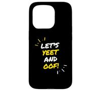 Custodia per iPhone 15 Pro Let's Yeet And Oof Funny Video Game Meme Gift For Gamer Kids
