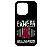 Custodia per iPhone 15 Pro Life After Cancer Head and Neck Cancer Awareness Survivor