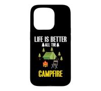 Custodia per iPhone 15 Pro Life Is Better All The Campfire Camping Camper Adventure