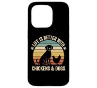 Custodia per iPhone 15 Pro Life Is Better With Chickens And Dogs