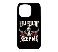 Custodia per iPhone 15 Pro L'inferno non poteva tenermi Christian Cross Catene spezzate