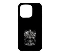 Custodia per iPhone 15 Pro Live Hard - Fustella con spada vichinga, design norreno