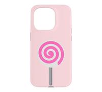 Custodia per iPhone 15 Pro Lollipop Sucker Lollypop costume rosa per Candy Lover