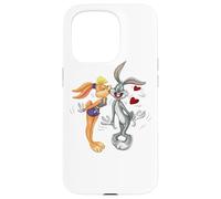 Custodia per iPhone 15 Pro Looney Tunes Bugs and Lola Kiss Valentine's Day