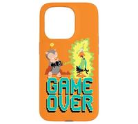 Custodia per iPhone 15 Pro Looney Tunes Porky and Daffy Game Over