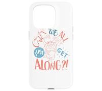 Custodia per iPhone 15 Pro Looney Tunes Taz Can't We All Get Along