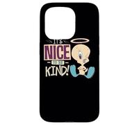 Custodia per iPhone 15 Pro Looney Tunes Tweety Nice To Be Kind