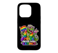 Custodia per iPhone 15 Pro L'orgoglio non va mai estinto T-Rex Gay-saurus