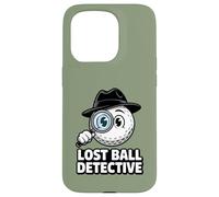 Custodia per iPhone 15 Pro Lost Ball Detective - Pallina da golf divertente da golf
