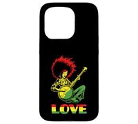 Custodia per iPhone 15 Pro LOVE African American Black Hippie Banjo Girl