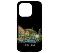 Custodia per iPhone 15 Pro Lubiana Slovenia souvenir da viaggio regalo punto di riferimento della città
