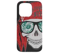 Custodia per iPhone 15 Pro Lynyrd Skynyrd - Stencil a forma di teschio, stile rock, retrò, pirata