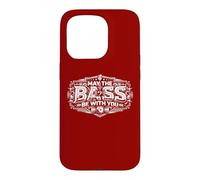 Custodia per iPhone 15 Pro Maglietta con bassista May The Bass Be With You, da uomo e da donna