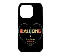 Custodia per iPhone 15 Pro Mahjong è come gli amici raccolgono sociale gioco notte retrò