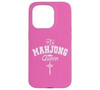 Custodia per iPhone 15 Pro Mahjong Queen of Tiles Mahjong Queen Crown It's Mahjong Time