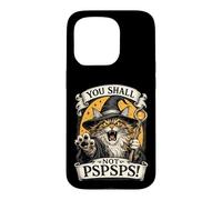 Custodia per iPhone 15 Pro Maine Coon Cat Wizard You Shall Not PSPS Fantasy Magic