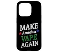 Custodia per iPhone 15 Pro Make America Vape Again Meme dispositivo vaping aromatizzato divertente