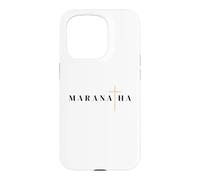 Custodia per iPhone 15 Pro Maranatha citazione greca vieni signore gesù