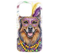 Custodia per iPhone 15 Pro Mardi Gras Belgian Tervuren Dog