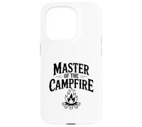 Custodia per iPhone 15 Pro Master of the Campfire S'mores Amante Divertente Camping