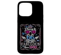Custodia per iPhone 15 Pro Max 66th Birthday Women Cheers to 66 Years Fabulous Since 1960