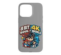 Custodia per iPhone 15 Pro Max 8 Bit Soul in 4K World Retro Gamer Collective Studio