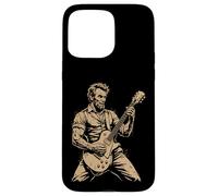 Custodia per iPhone 15 Pro Max Abraham Abe Lincoln Suonare la Chitarra
