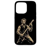 Custodia per iPhone 15 Pro Max Abraham Abe Lincoln Suonare la Chitarra