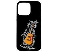 Custodia per iPhone 15 Pro Max Acoustic Vibes Timeless Rhythms Unplugged Music Amante della chitarra