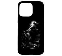 Custodia per iPhone 15 Pro Max Adamo ed Eva genesi creazione dio luce divina