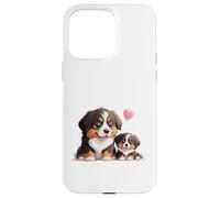 Custodia per iPhone 15 Pro Max Adorabile cucciolo di cane da montagna del Bernese Love
