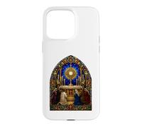 Custodia per iPhone 15 Pro Max Adorazione eucaristica Cattedrale gotica Mosaico Opera d'arte