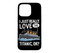 Custodia per iPhone 15 Pro Max Adoro davvero il Titanic Icebearg RMS Titanic Lover
