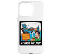 Custodia per iPhone 15 Pro Max AI Took My Job Divertente Programmatore Robot Coding Tech Humor