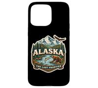 Custodia per iPhone 15 Pro Max Alaska The Last Frontier Souvenir Memorabilia Orgoglioso Alaska